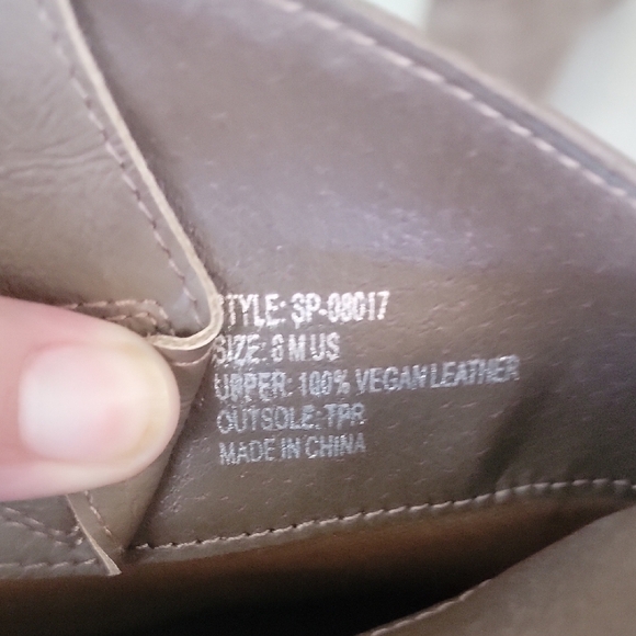 Brown Leather Slouchy Ankle Boots - Picture 6 of 6